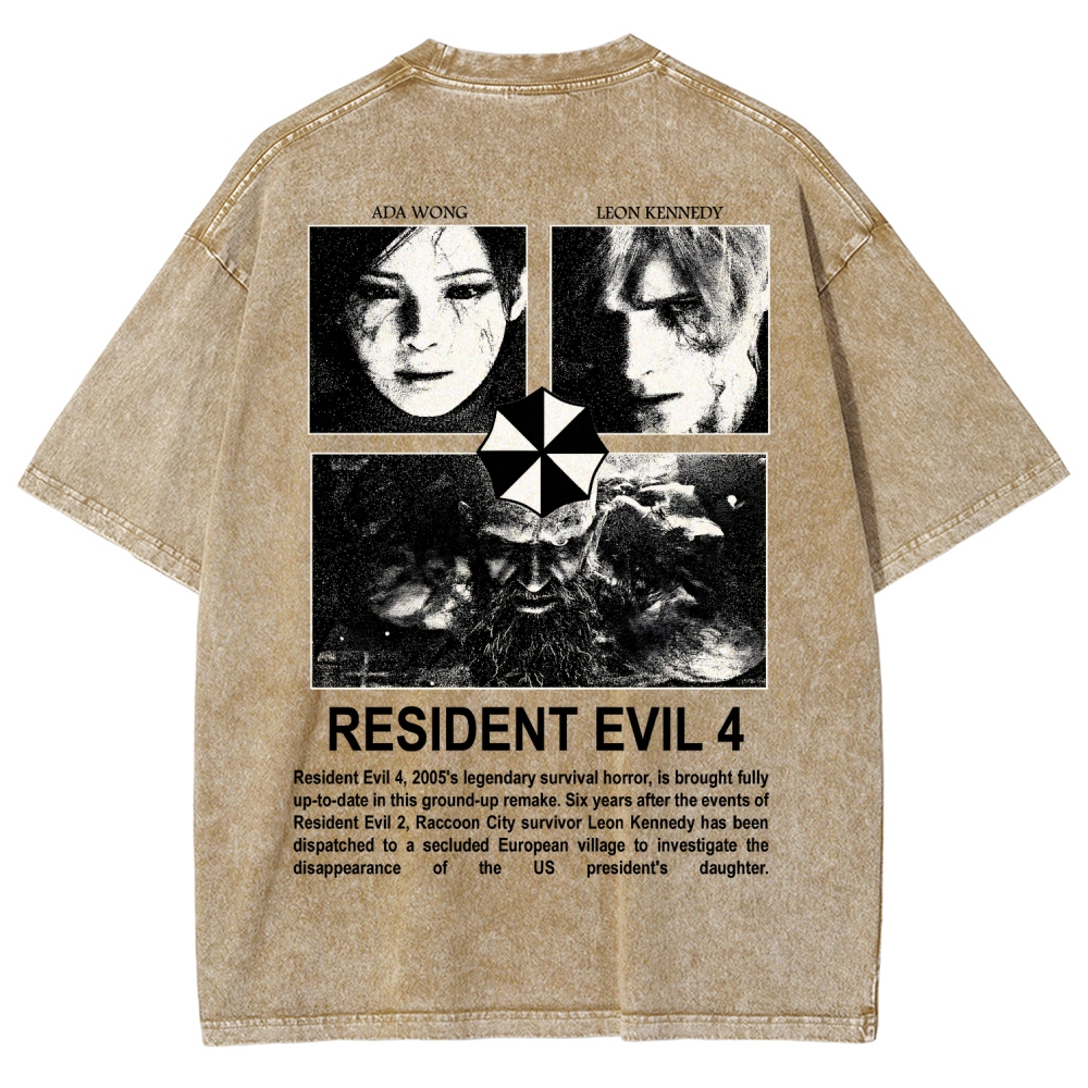 Resident Evil Unisex Fit Washed T-Shirt 2603000576
