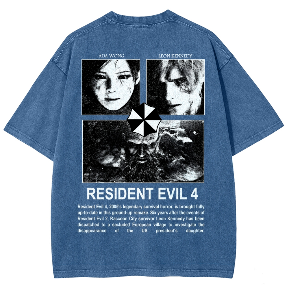 Resident Evil Unisex Fit Washed T-Shirt 2603000576