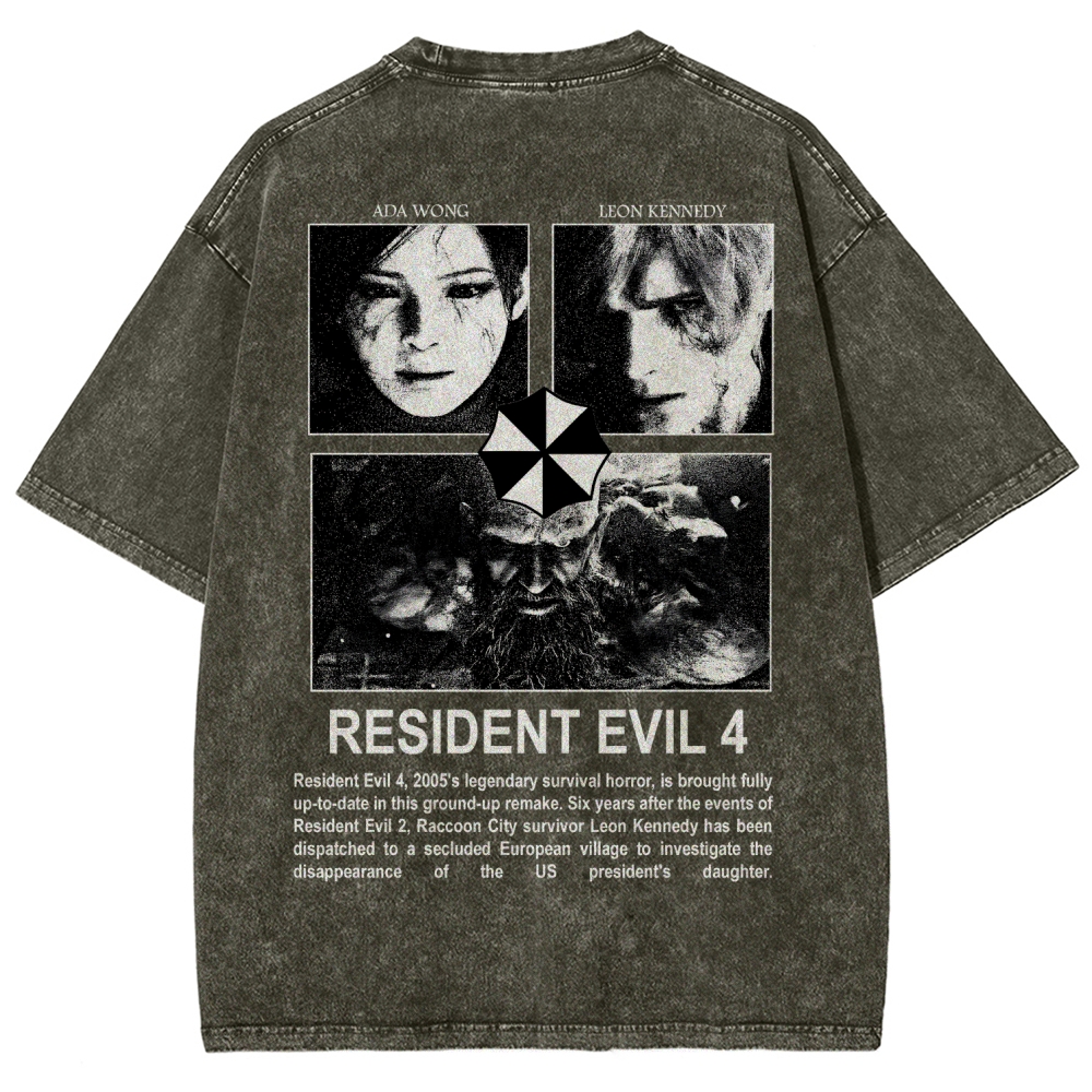 Resident Evil Unisex Fit Washed T-Shirt 2603000576