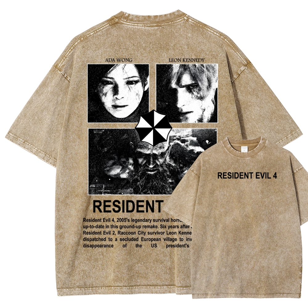 Resident Evil Unisex Fit Washed T-Shirt 2603000576