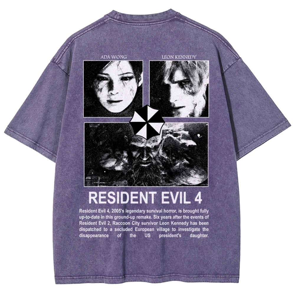 Resident Evil Unisex Fit Washed T-Shirt 2603000576