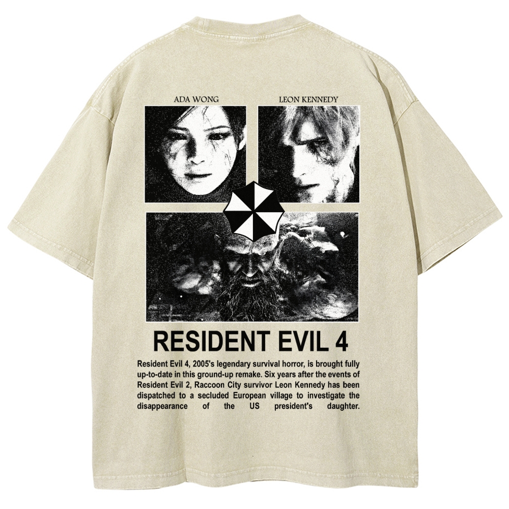 Resident Evil Unisex Fit Washed T-Shirt 2603000576