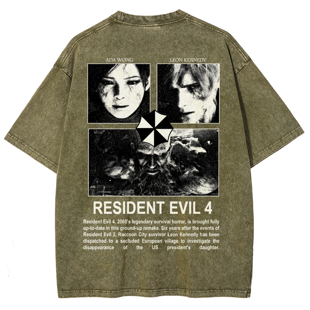 Resident Evil Unisex Fit Washed T-Shirt 2603000576
