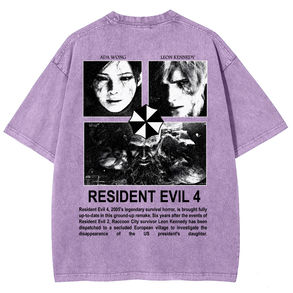 Resident Evil Unisex Fit Washed T-Shirt 2603000576