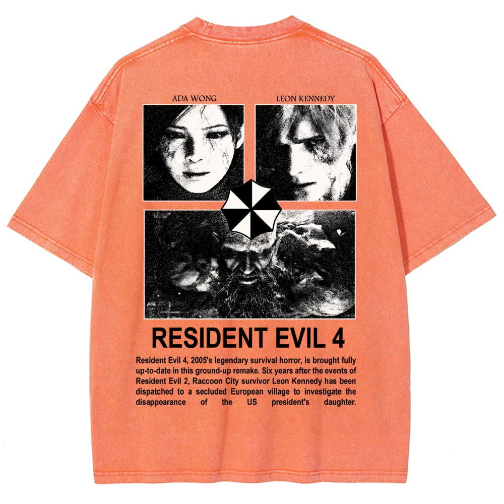 Resident Evil Unisex Fit Washed T-Shirt 2603000576