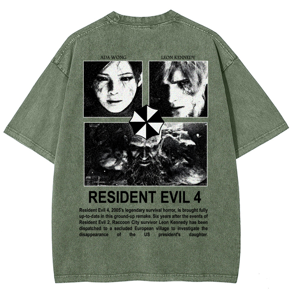 Resident Evil Unisex Fit Washed T-Shirt 2603000576