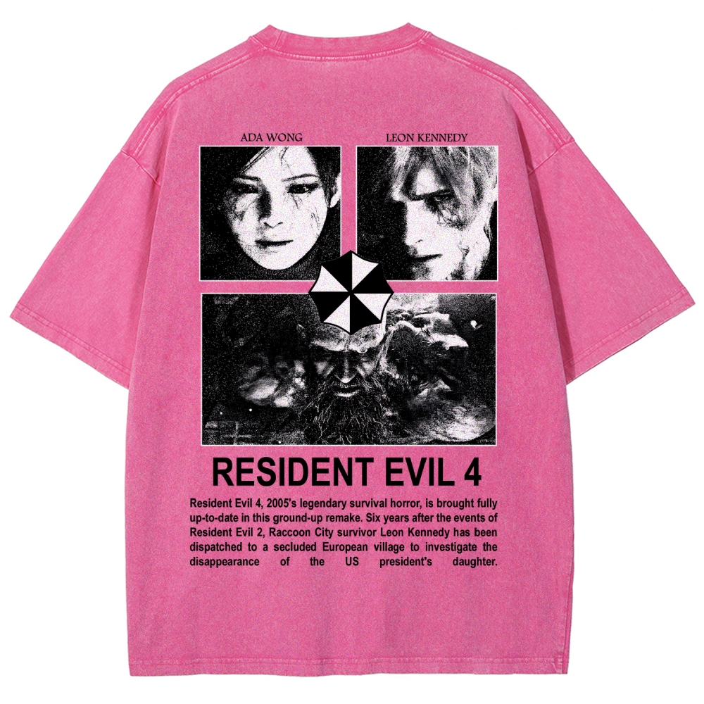 Resident Evil Unisex Fit Washed T-Shirt 2603000576