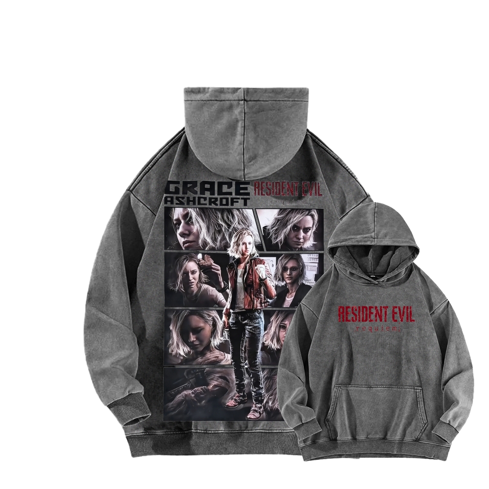 Resident Evil Unisex Washed Hoodie 2603001682