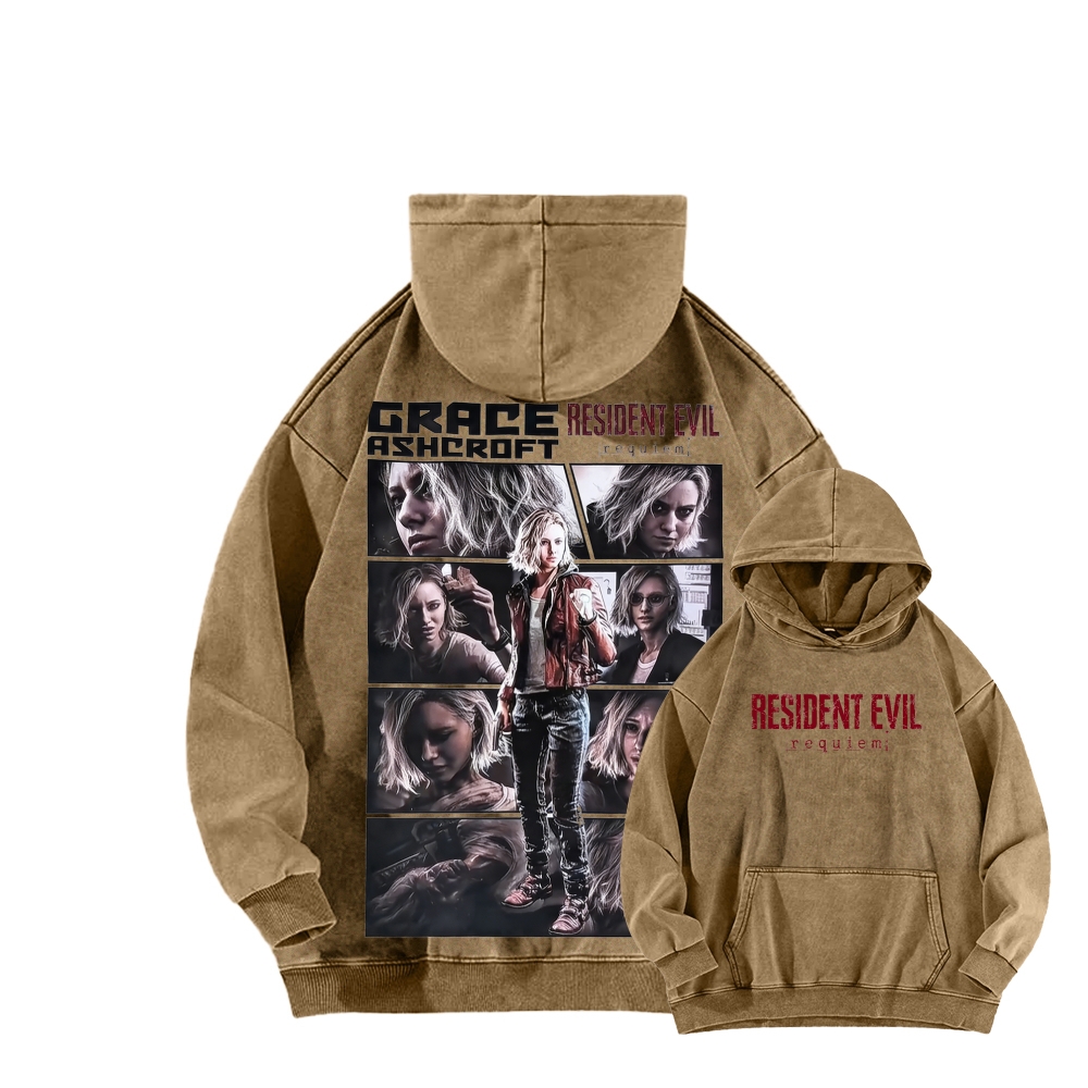 Resident Evil Unisex Washed Hoodie 2603001682
