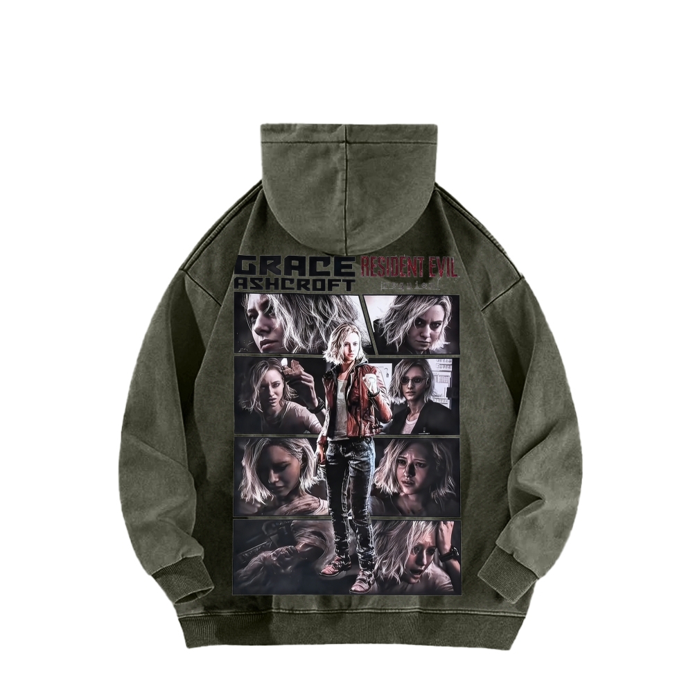 Resident Evil Unisex Washed Hoodie 2603001682