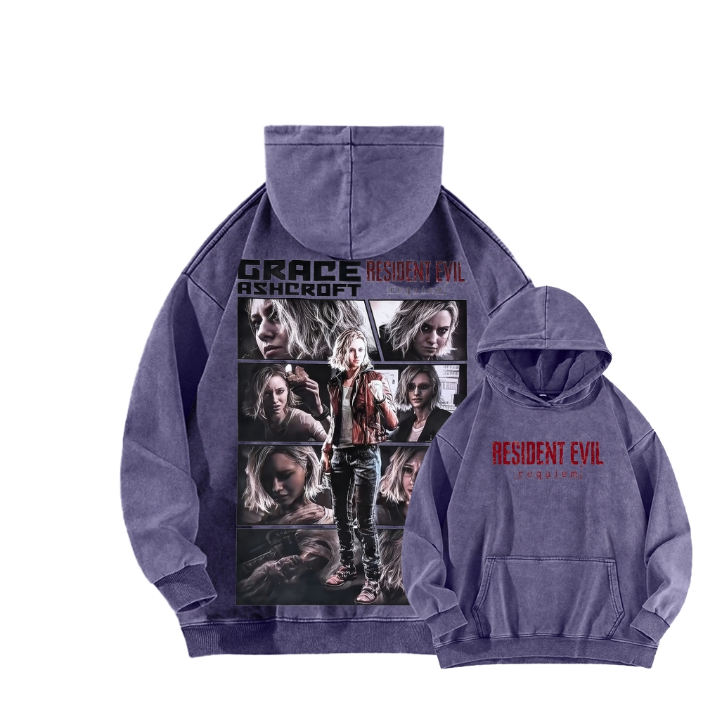 Resident Evil Unisex Washed Hoodie 2603001682