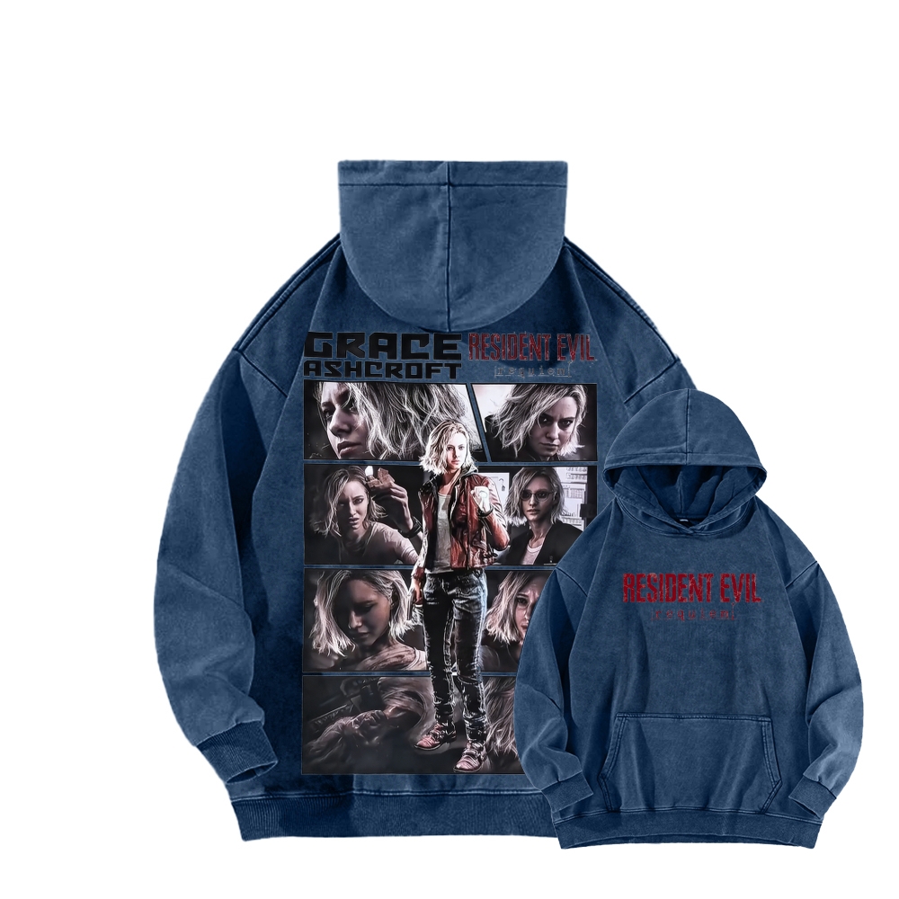 Resident Evil Unisex Washed Hoodie 2603001682