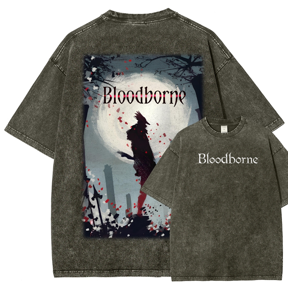 Blood Borne Unisex Fit Washed T-Shirt 2603001826