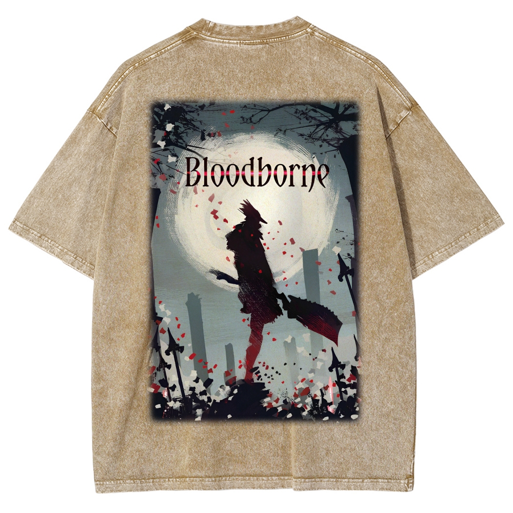Blood Borne Unisex Fit Washed T-Shirt 2603001826