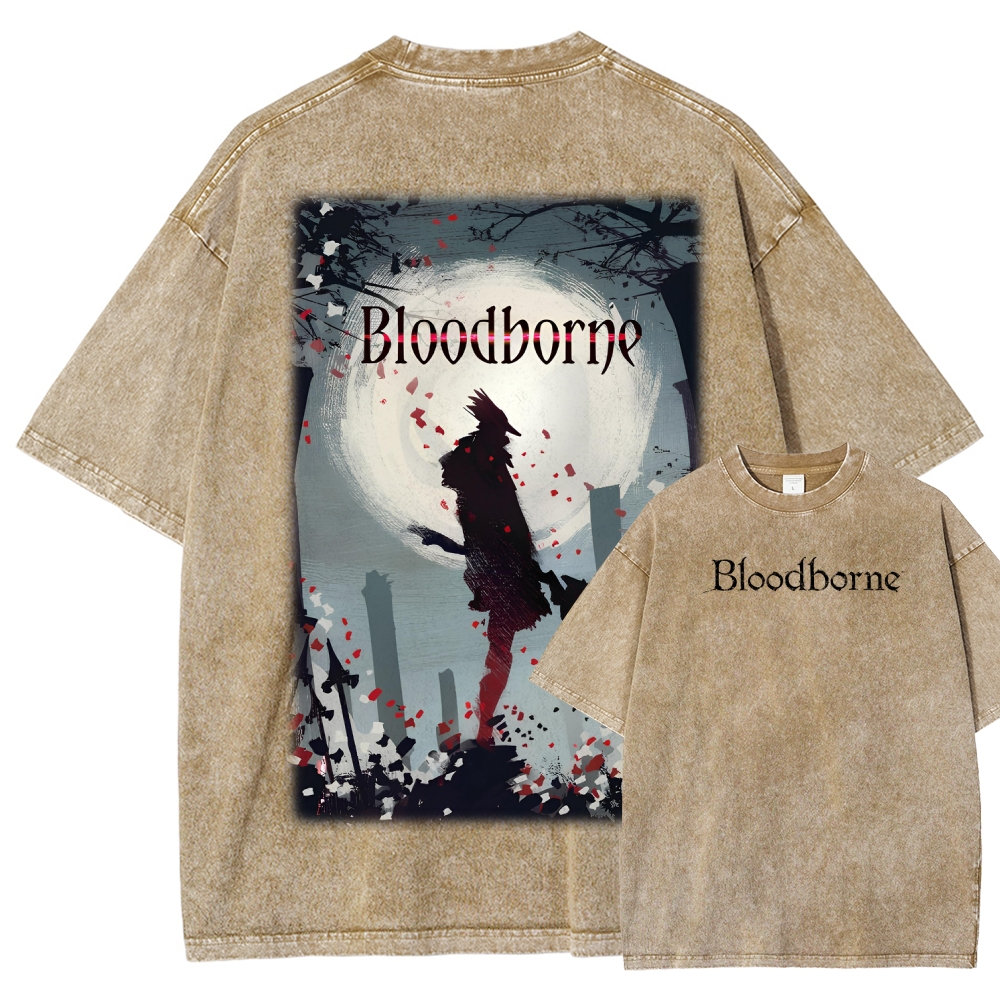 Blood Borne Unisex Fit Washed T-Shirt 2603001826