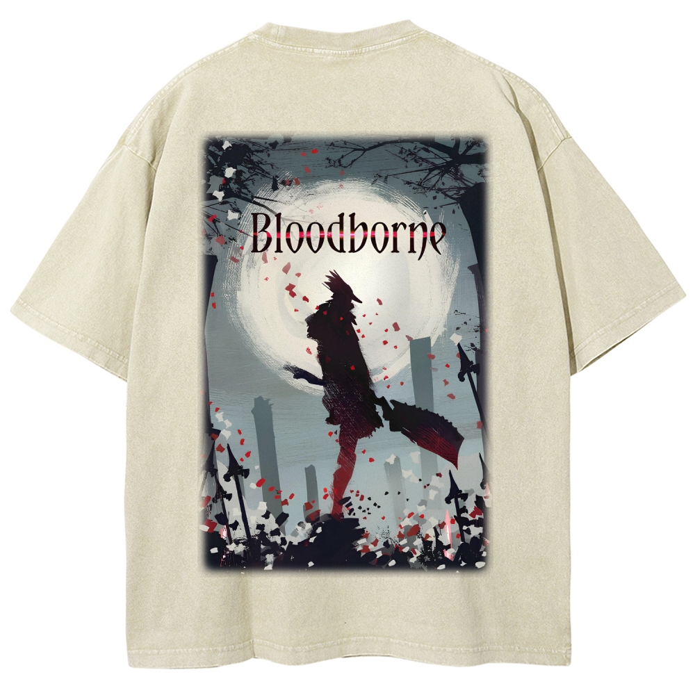 Blood Borne Unisex Fit Washed T-Shirt 2603001826