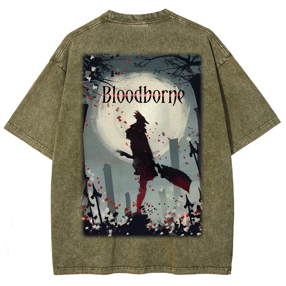 Blood Borne Unisex Fit Washed T-Shirt 2603001826