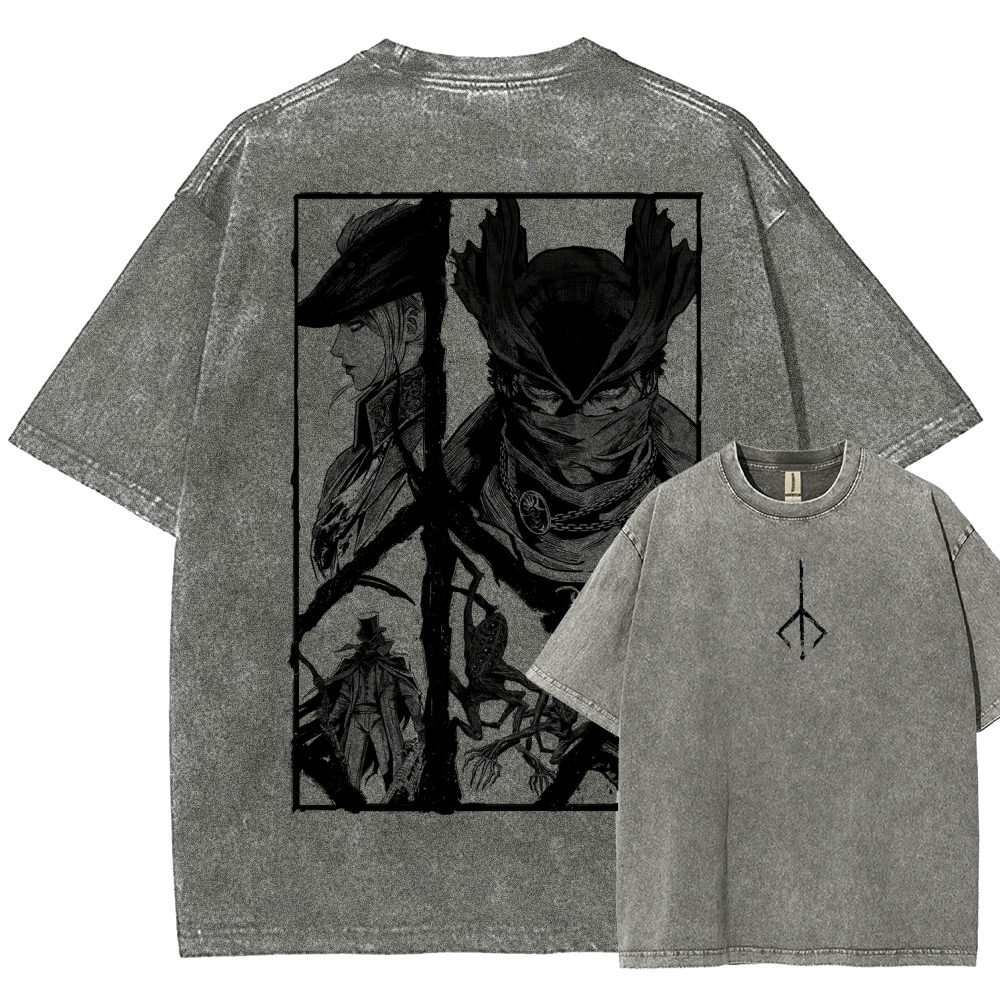 Blood Borne Unisex Fit Washed T-Shirt 2603001853