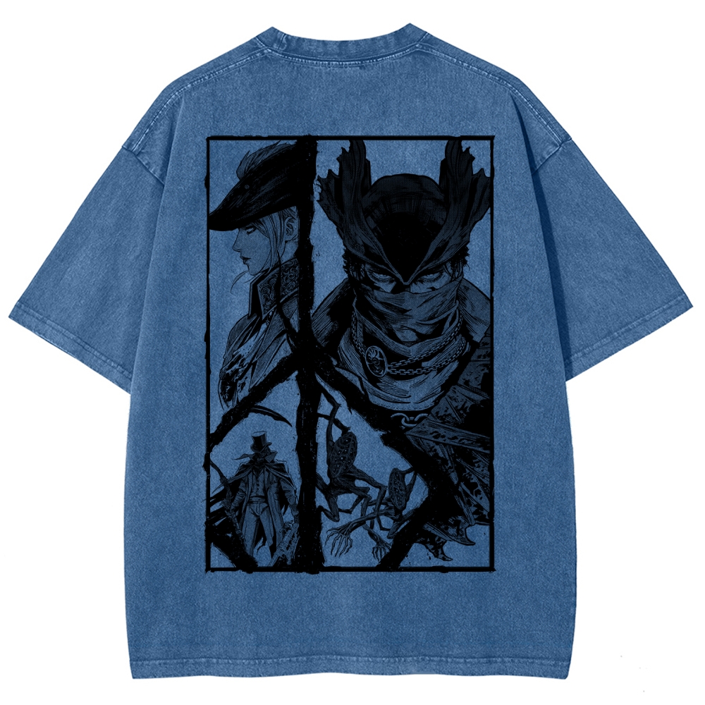 Blood Borne Unisex Fit Washed T-Shirt 2603001853