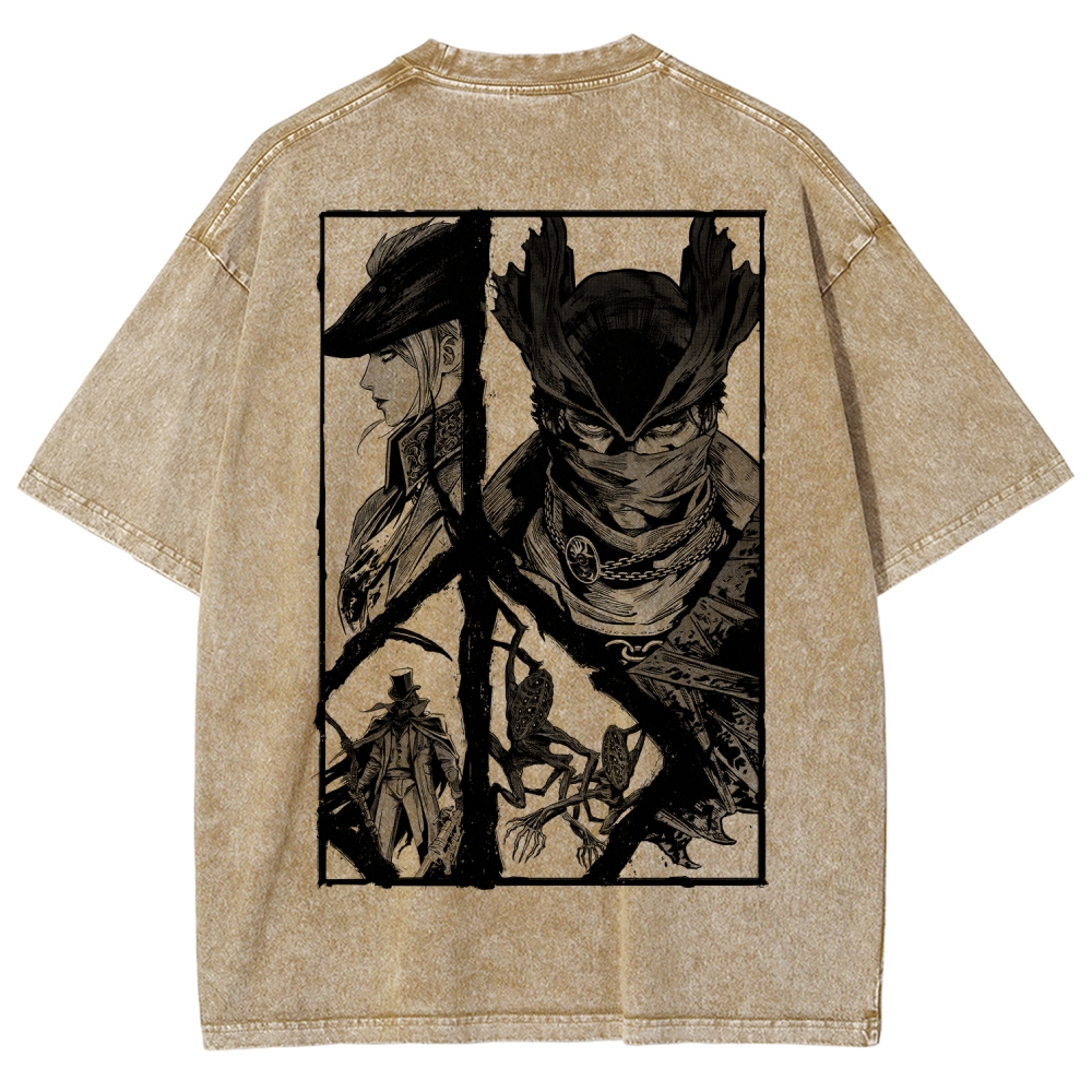 Blood Borne Unisex Fit Washed T-Shirt 2603001853