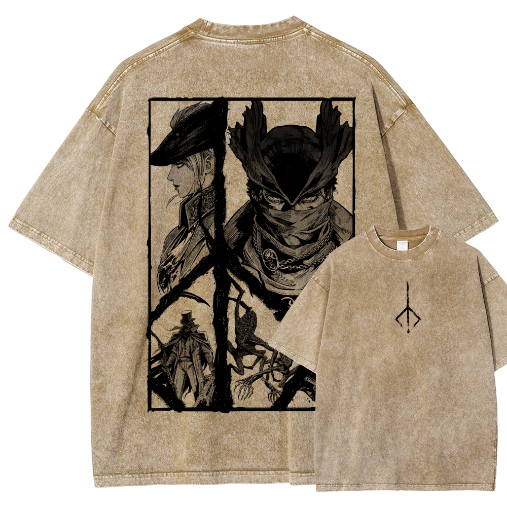 Blood Borne Unisex Fit Washed T-Shirt 2603001853
