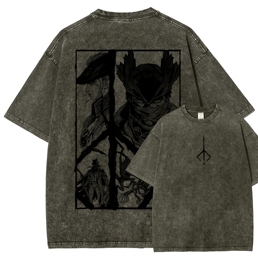 Blood Borne Unisex Fit Washed T-Shirt 2603001853