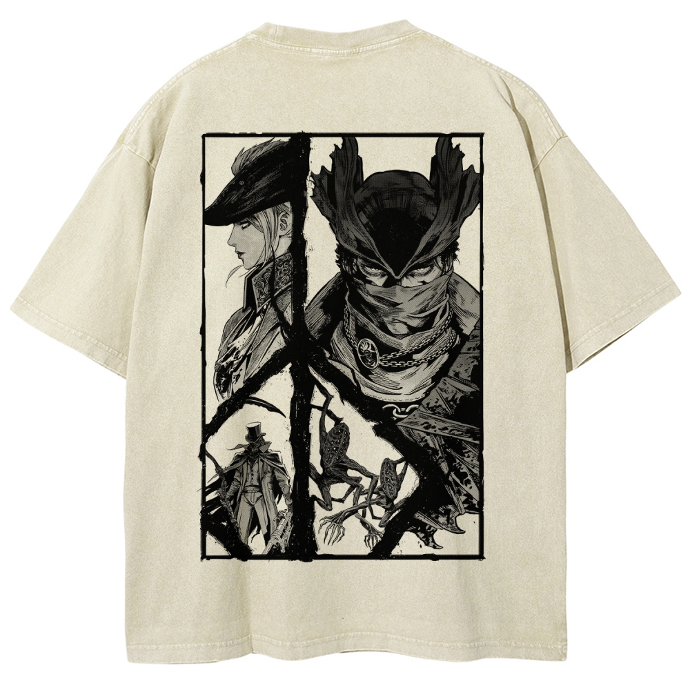 Blood Borne Unisex Fit Washed T-Shirt 2603001853