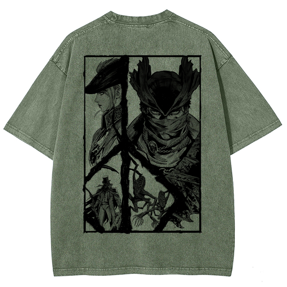 Blood Borne Unisex Fit Washed T-Shirt 2603001853