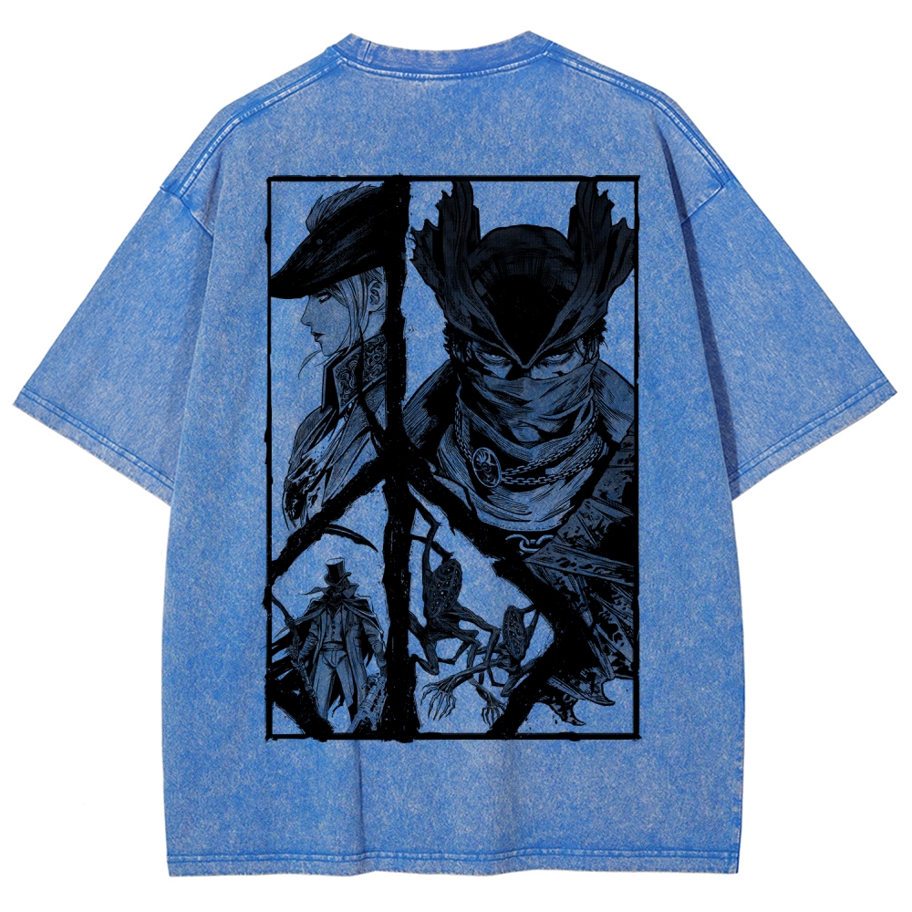 Blood Borne Unisex Fit Washed T-Shirt 2603001853