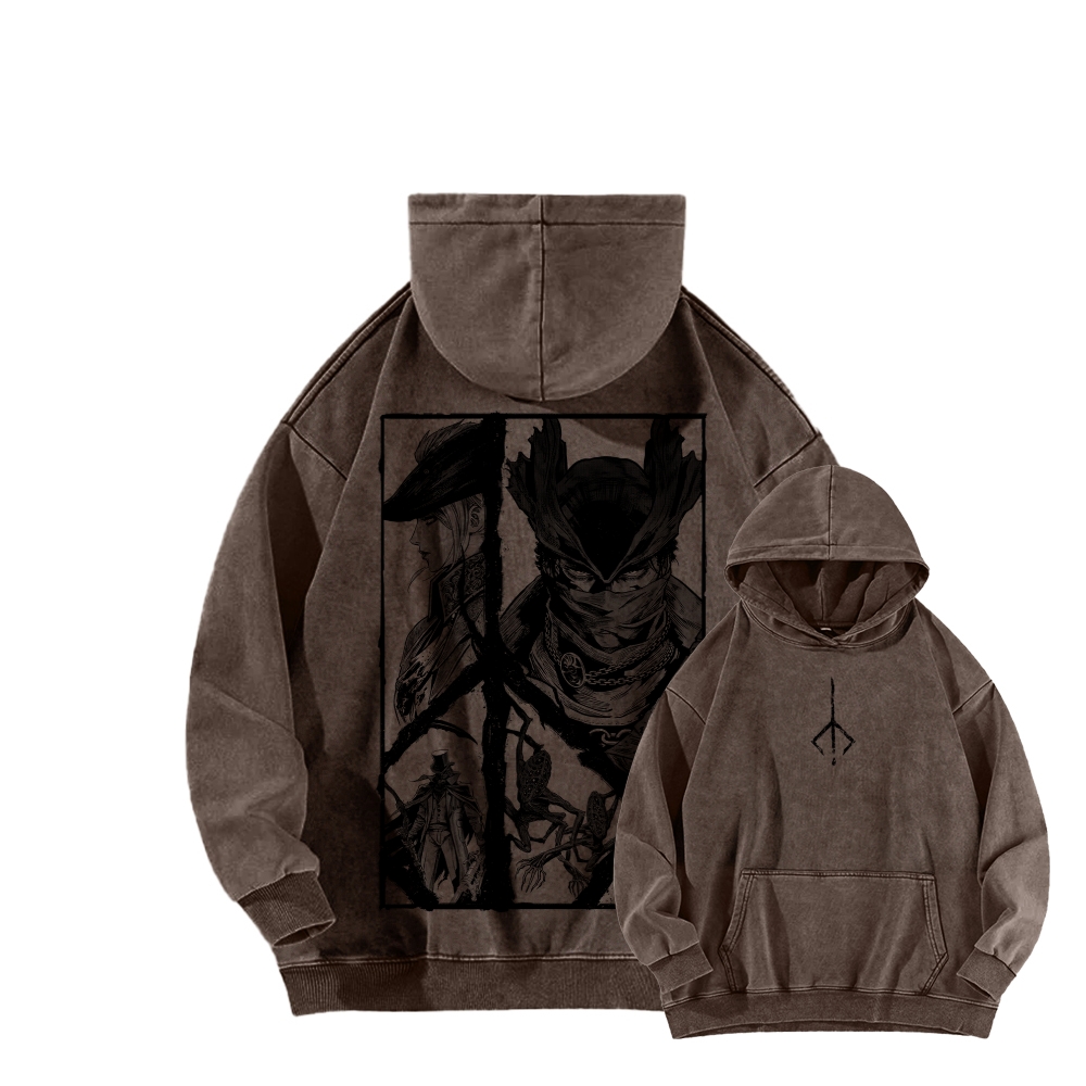 Blood Borne Unisex Washed Hoodie 2603002485