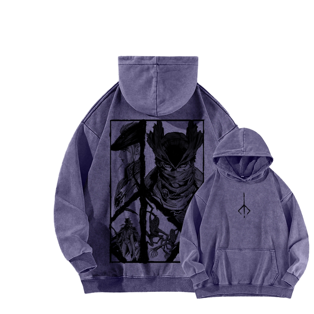 Blood Borne Unisex Washed Hoodie 2603002485