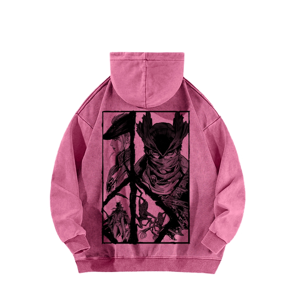 Blood Borne Unisex Washed Hoodie 2603002485