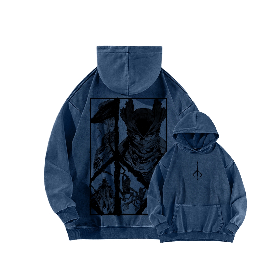 Blood Borne Unisex Washed Hoodie 2603002485