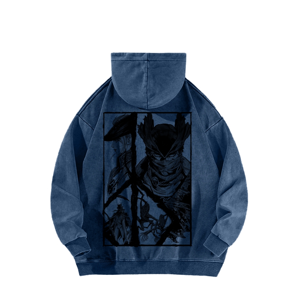Blood Borne Unisex Washed Hoodie 2603002485