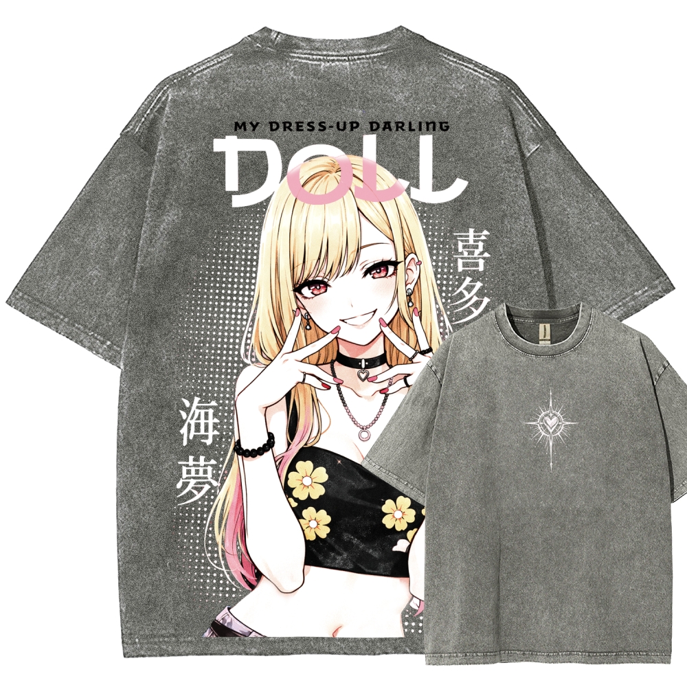 My Dress-Up Darling Marin KitagawaUnisex Fit Washed T-Shirt 2603002868