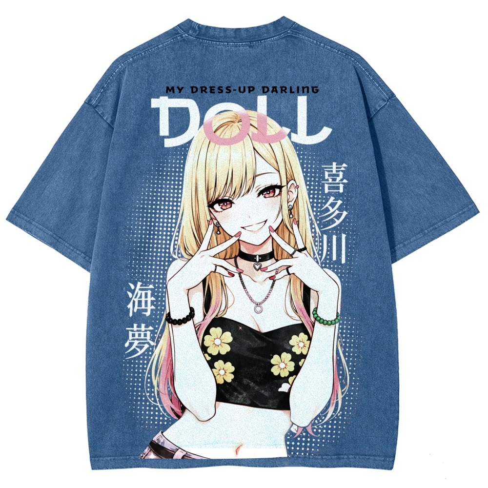 My Dress-Up Darling Marin KitagawaUnisex Fit Washed T-Shirt 2603002868