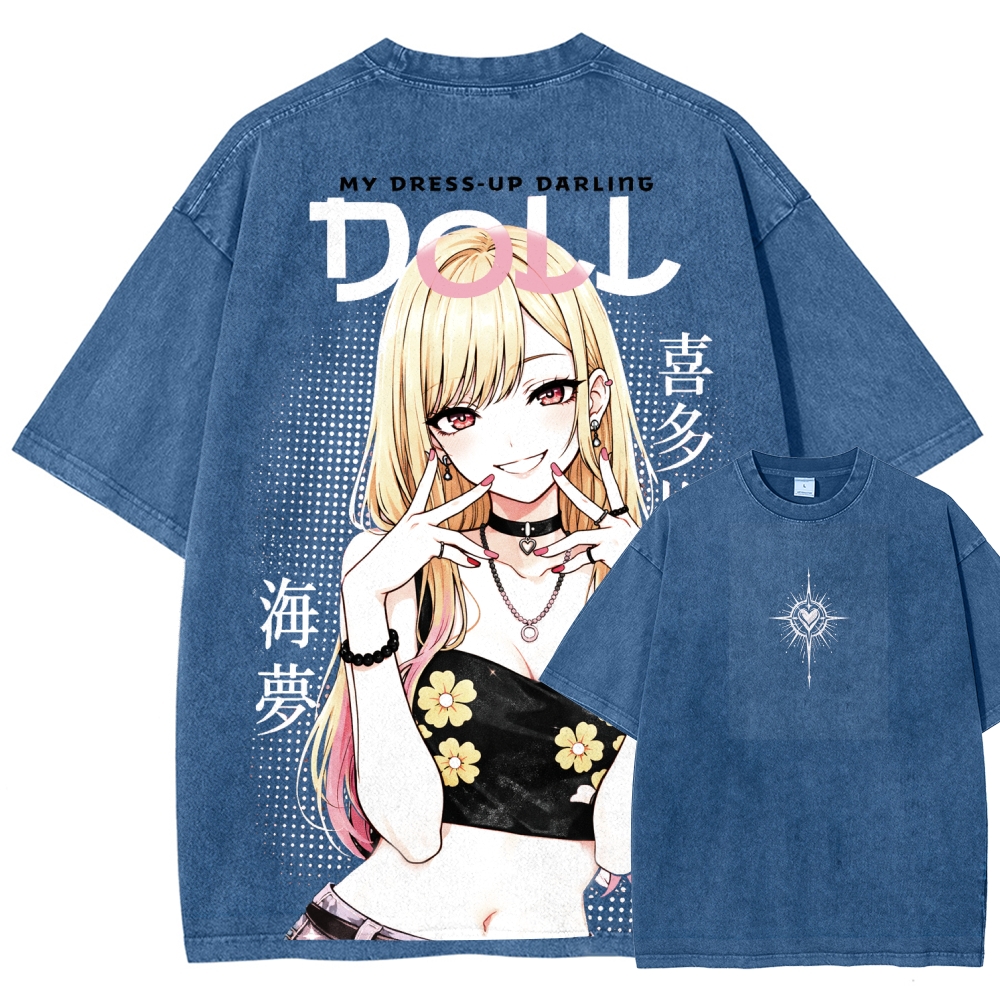 My Dress-Up Darling Marin KitagawaUnisex Fit Washed T-Shirt 2603002868