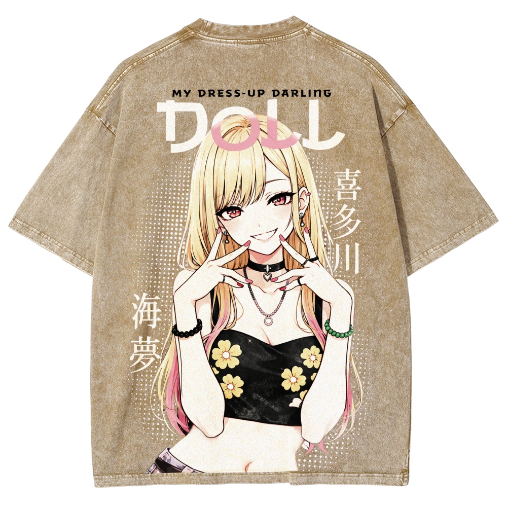 My Dress-Up Darling Marin KitagawaUnisex Fit Washed T-Shirt 2603002868