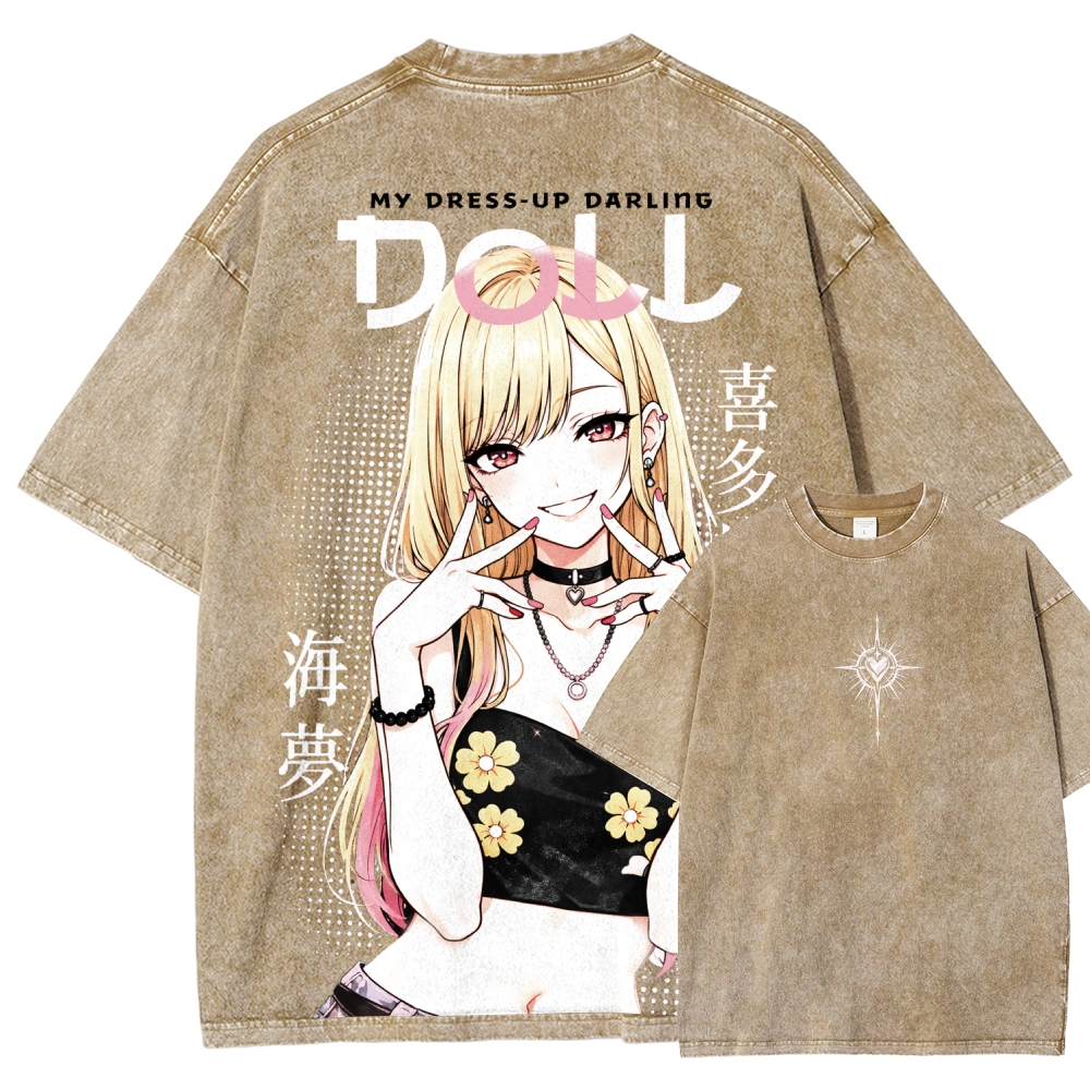 My Dress-Up Darling Marin KitagawaUnisex Fit Washed T-Shirt 2603002868