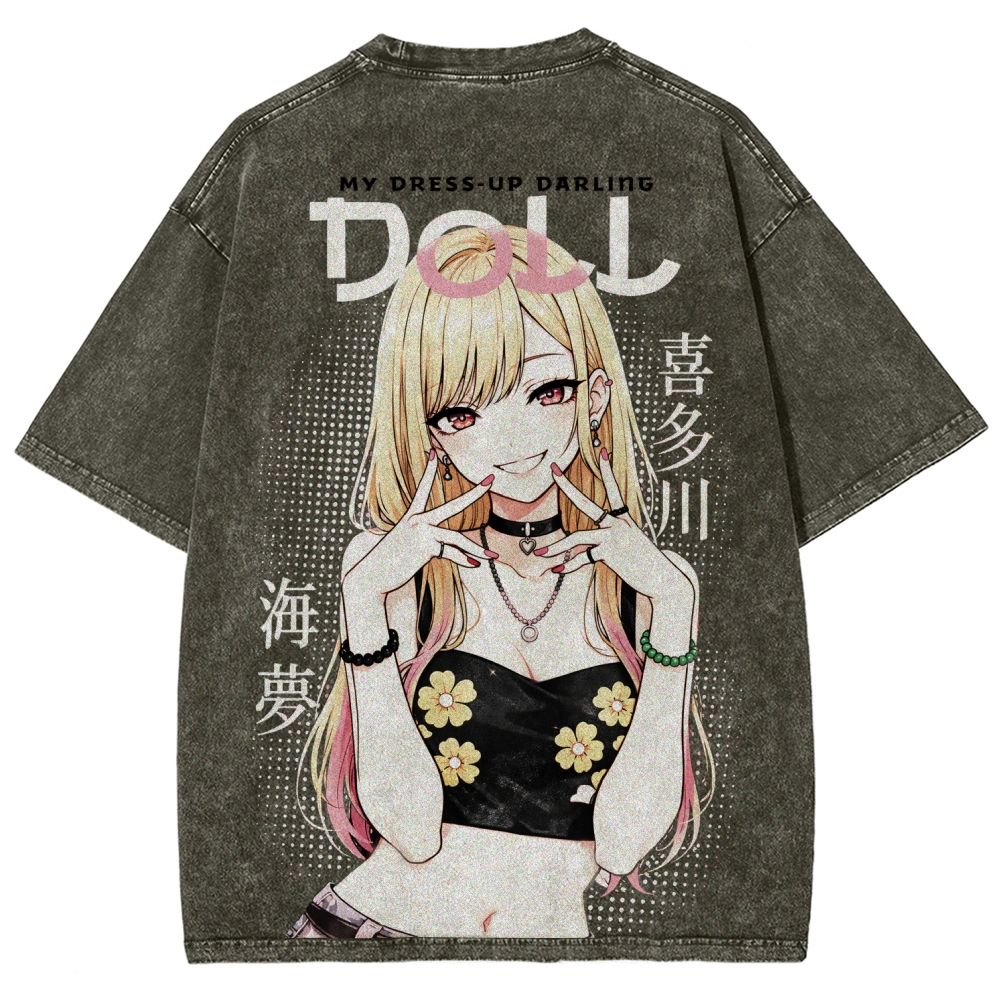 My Dress-Up Darling Marin KitagawaUnisex Fit Washed T-Shirt 2603002868