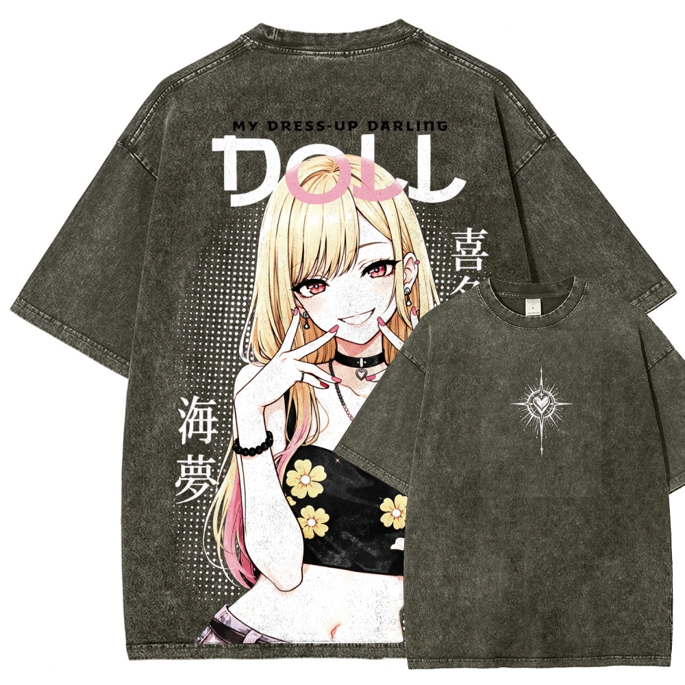 My Dress-Up Darling Marin KitagawaUnisex Fit Washed T-Shirt 2603002868