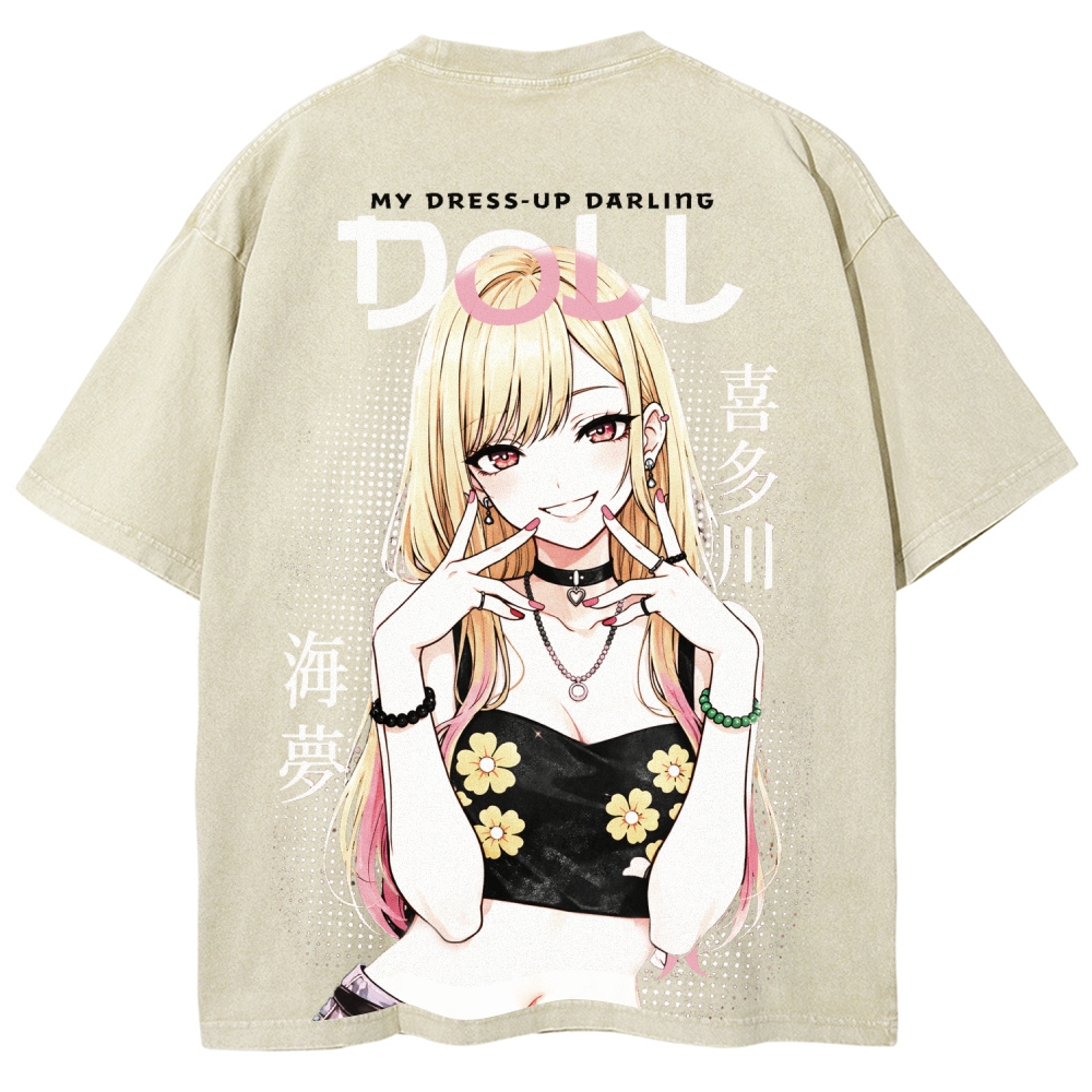 My Dress-Up Darling Marin KitagawaUnisex Fit Washed T-Shirt 2603002868