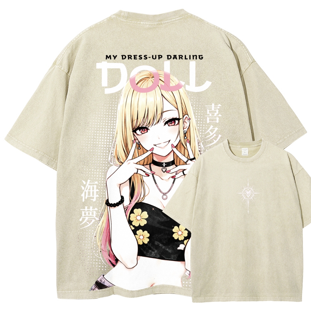 My Dress-Up Darling Marin KitagawaUnisex Fit Washed T-Shirt 2603002868