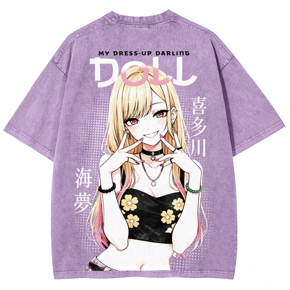 My Dress-Up Darling Marin KitagawaUnisex Fit Washed T-Shirt 2603002868