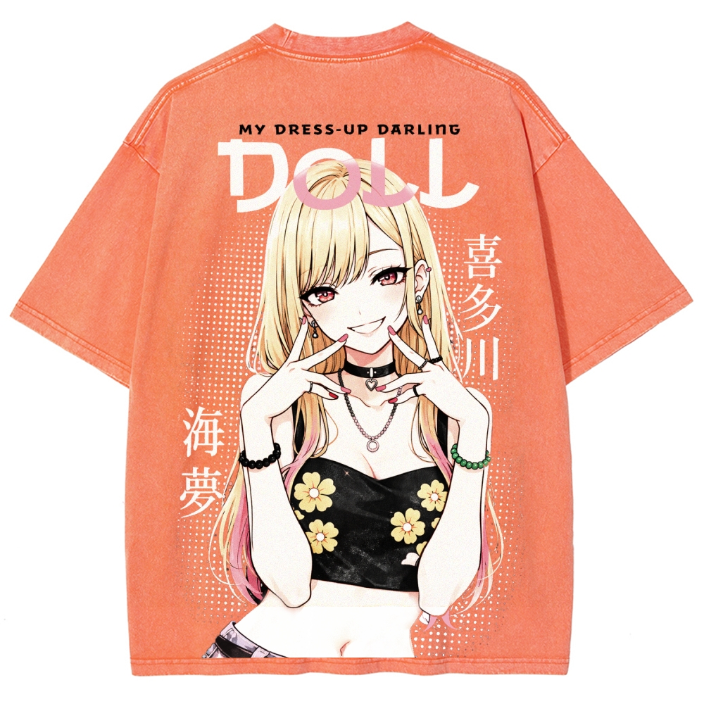 My Dress-Up Darling Marin KitagawaUnisex Fit Washed T-Shirt 2603002868