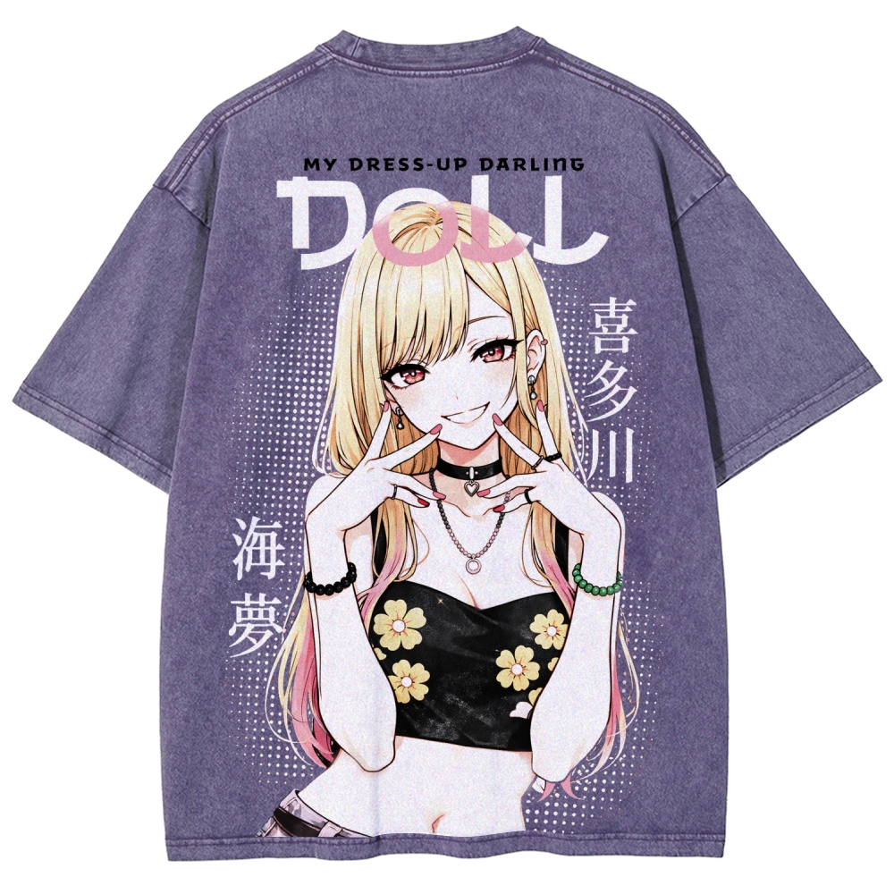 My Dress-Up Darling Marin KitagawaUnisex Fit Washed T-Shirt 2603002868