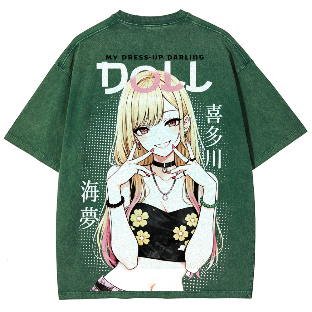 My Dress-Up Darling Marin KitagawaUnisex Fit Washed T-Shirt 2603002868