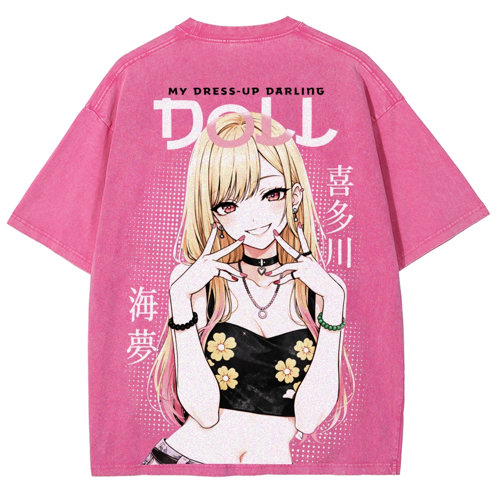 My Dress-Up Darling Marin KitagawaUnisex Fit Washed T-Shirt 2603002868