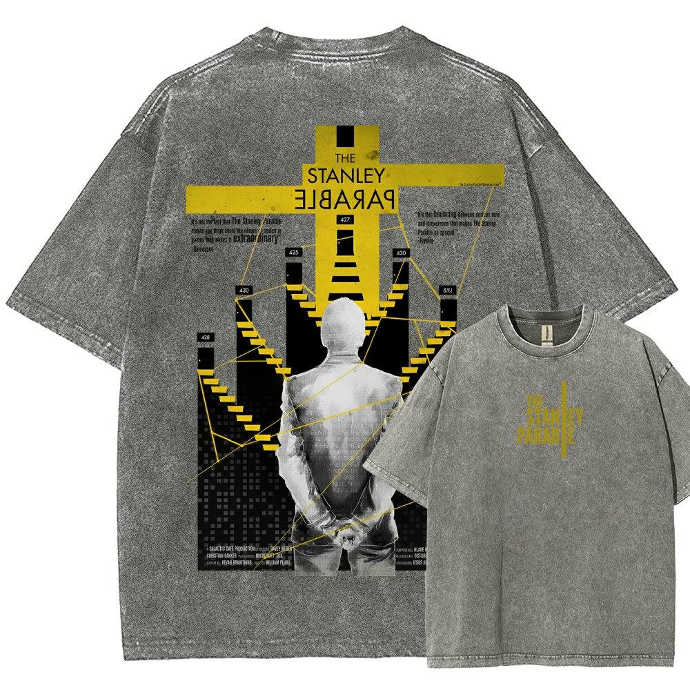 The Stanley Parable Unisex Fit Washed T-Shirt 2603003260
