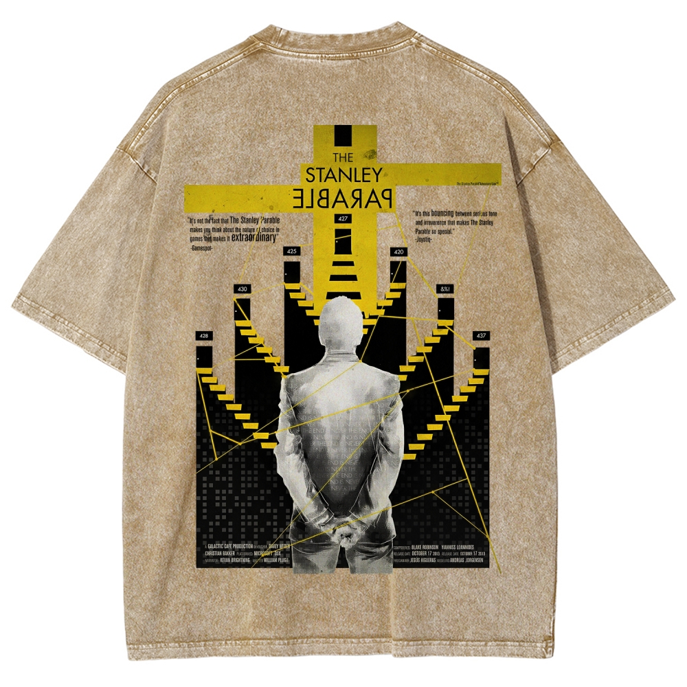 The Stanley Parable Unisex Fit Washed T-Shirt 2603003260